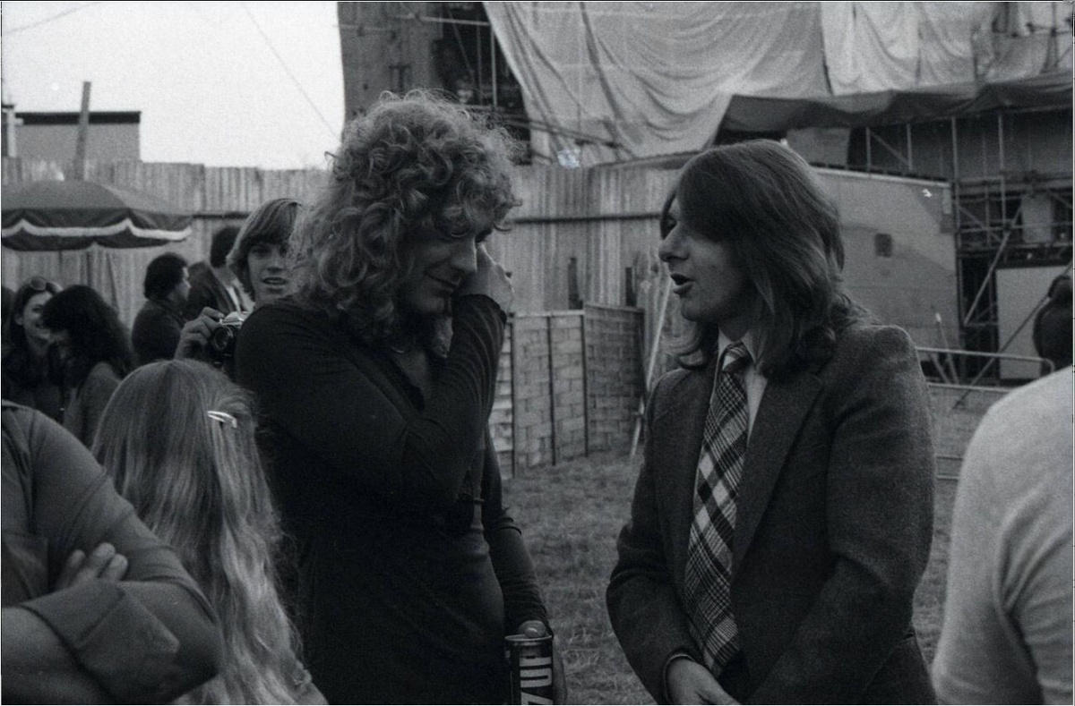 Роберт Плант за кулисами фестиваля «Небуорт-хаус». Август 1979 года.