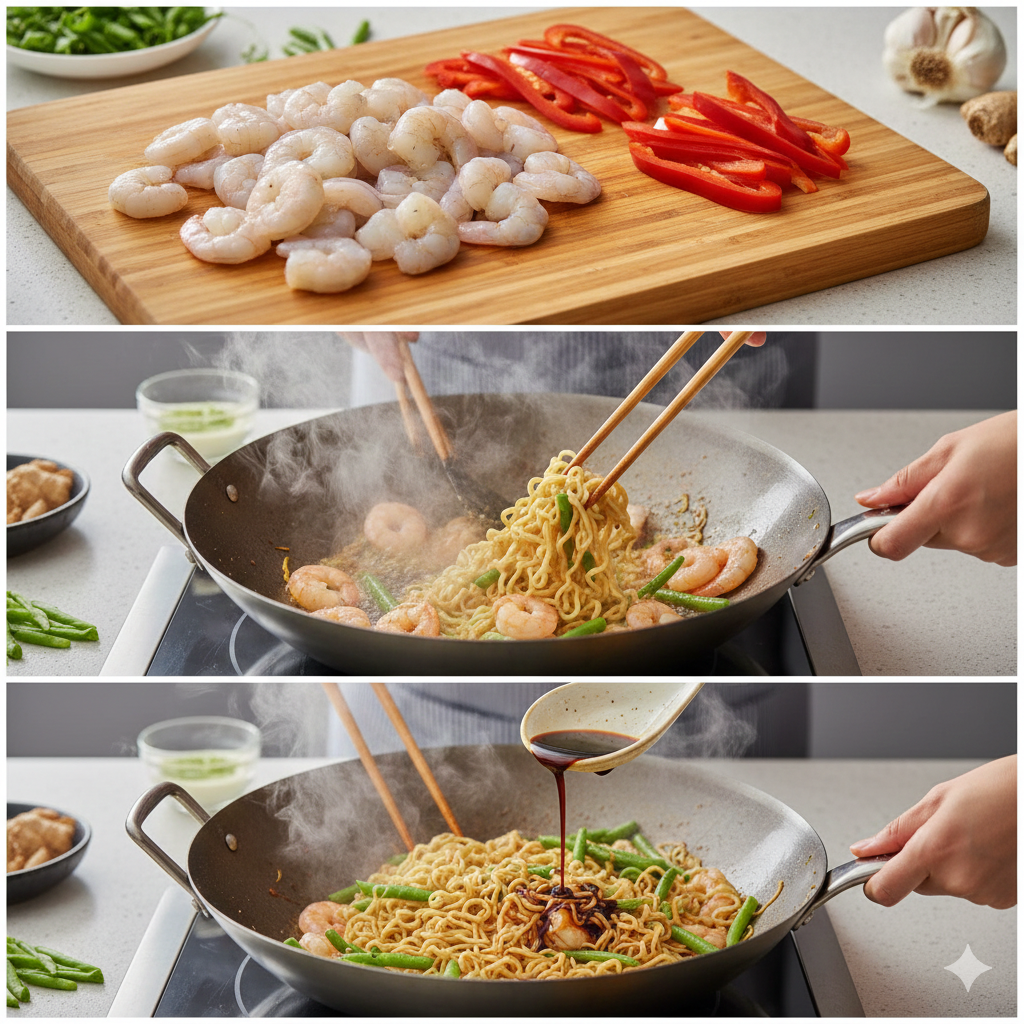 Схематический процесс приготовления.