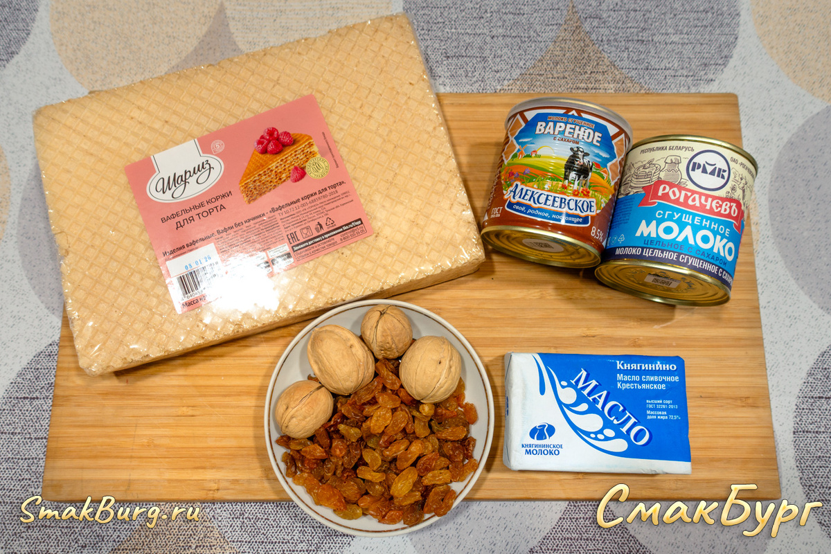 Простые и доступные ингредиенты для создания домашнего вафельного торта