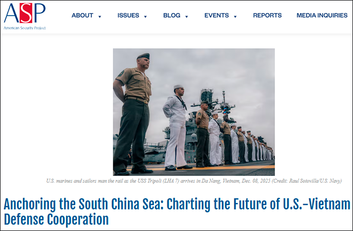    США и Вьетнам - война...(зачеркнуто) нет, дружба навек. Скриншот: americansecurityproject.org