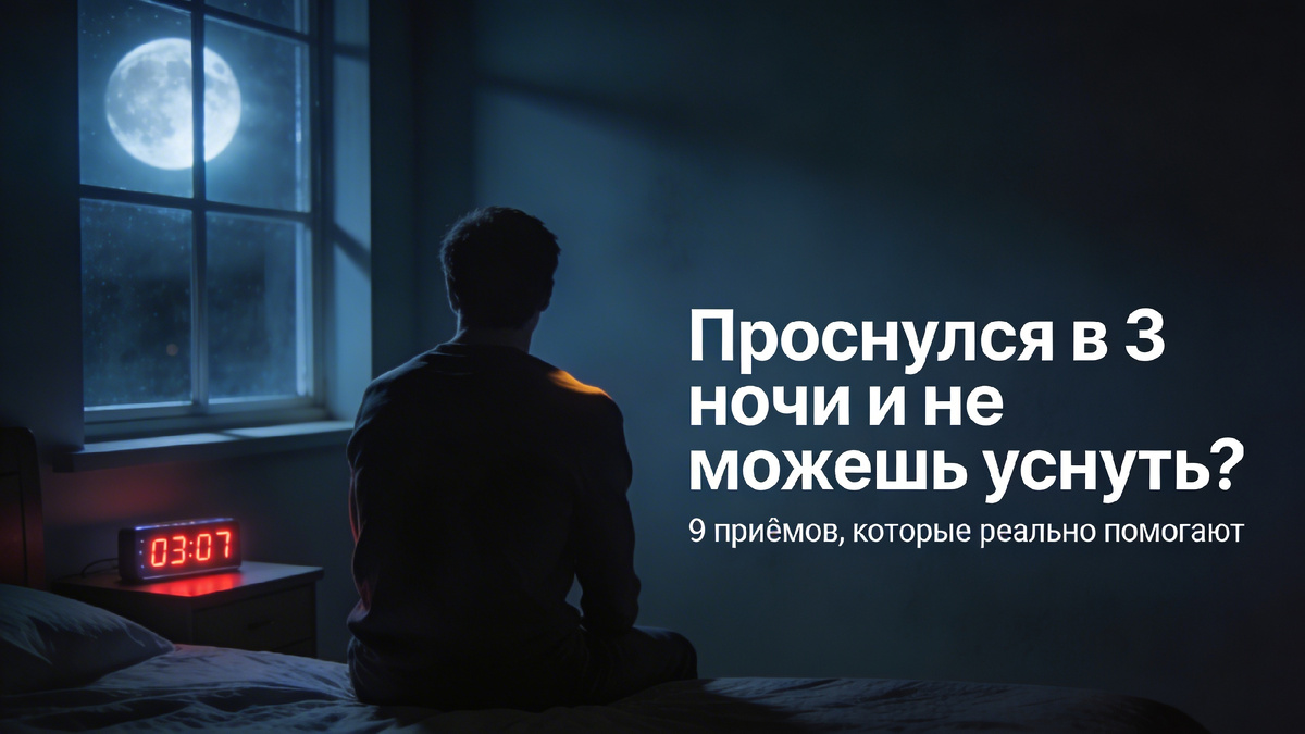 9 способов быстрее уснуть, если проснулся посреди ночи