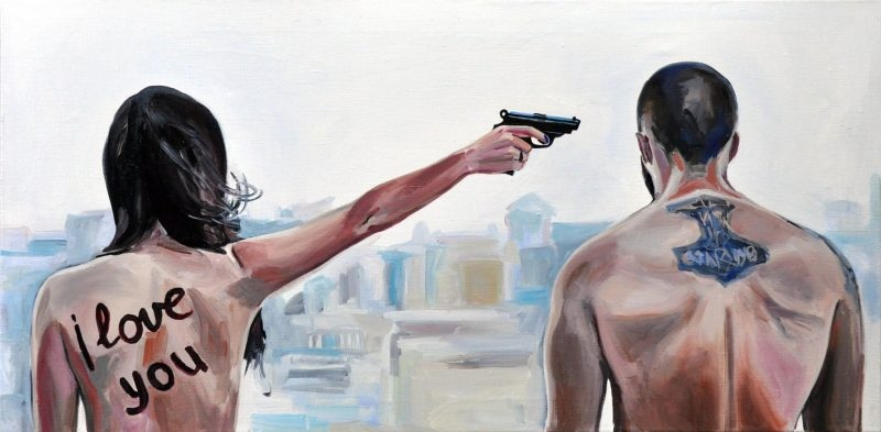 Интригующая работа художницы