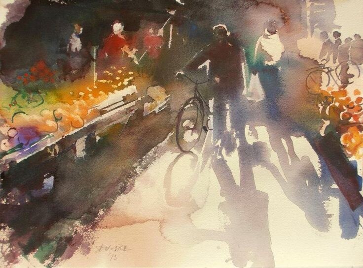 Пеноваце доказывает, что акварель может быть яркой и сочной 