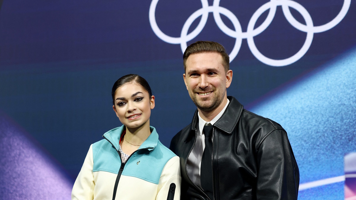    Аделия Петросян на Олимпиаде-2026 в Милане в короткой программе. Фото: REUTERS/Yara Nardi