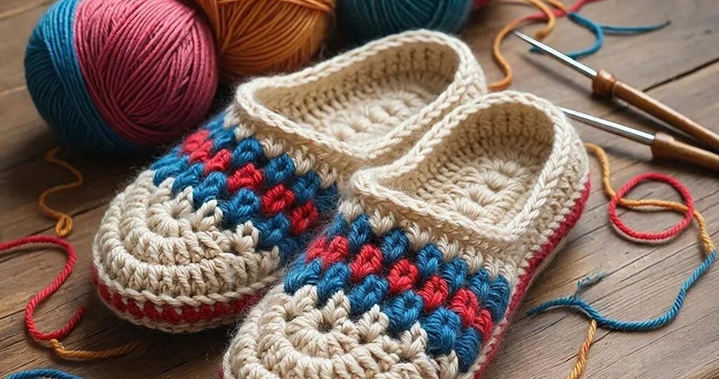 Вязаные тапочки крючком: мастер класс