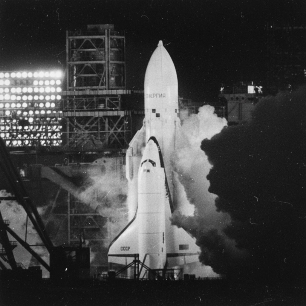 Космический корабль "Буран" на ракетоносителе "Энергия"