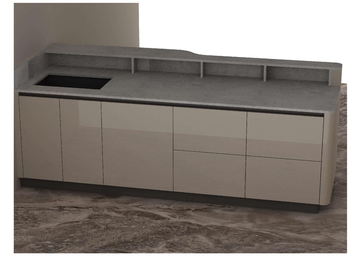 Рендер кухонного острова