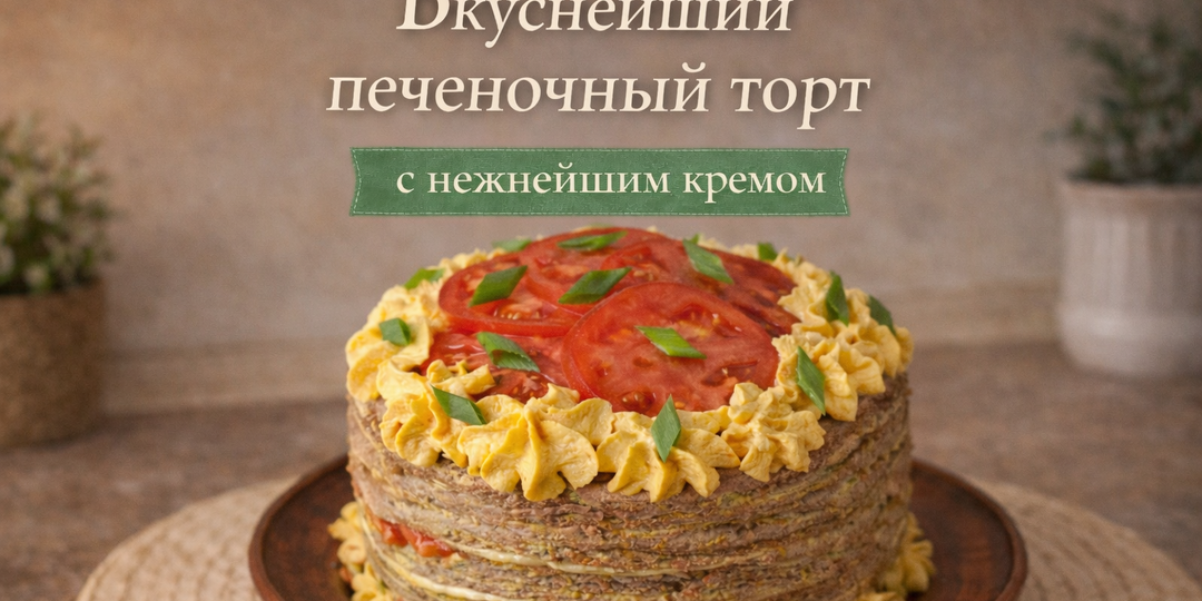 Это самый вкусный Печёночный торт с нежнейшим кремом