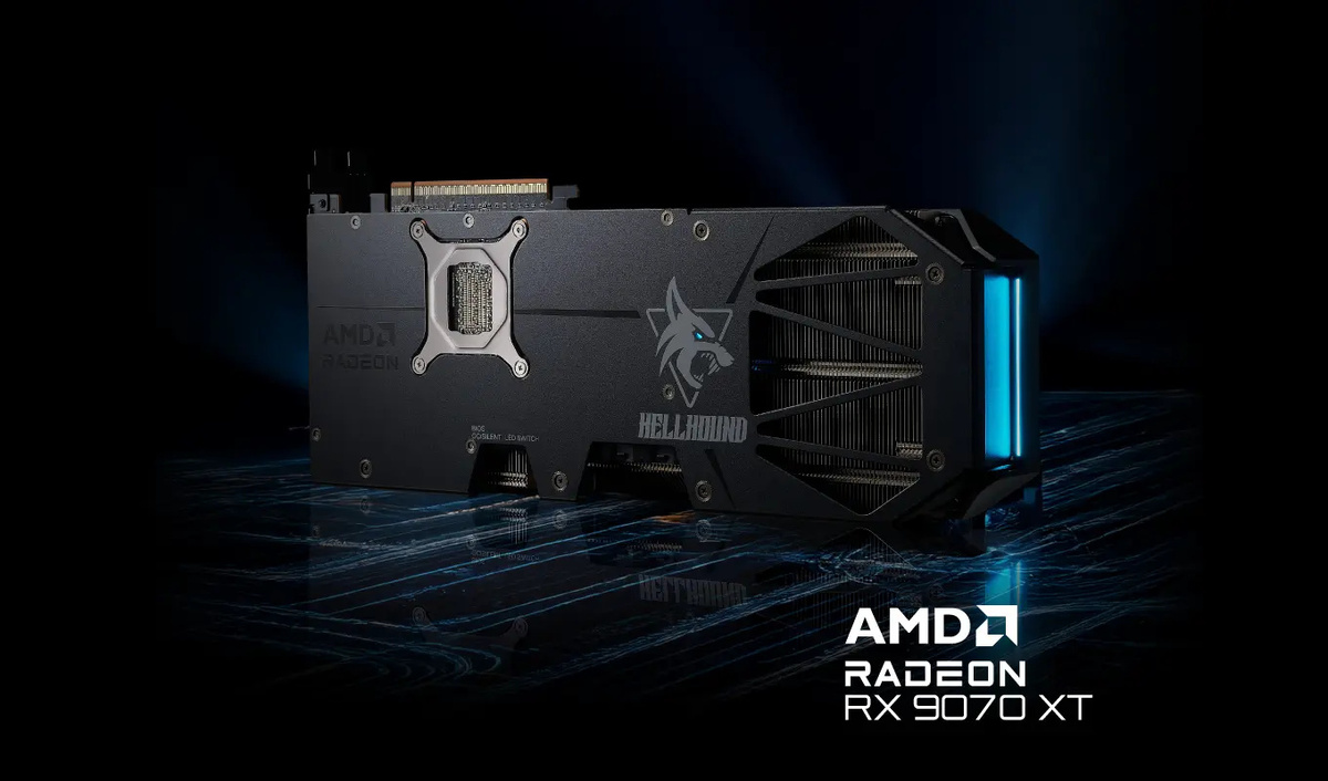 PowerColor AMD Radeon RX 9070 XT Hellhound OC. Изображение: PowerColor&nbsp;