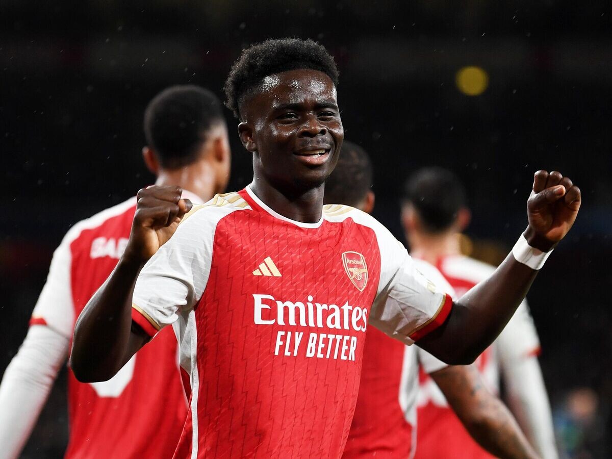    Полузащитник ФК "Арсенал" Букайо Сака | © Фото : Пресс-служба ФК "Арсенал"