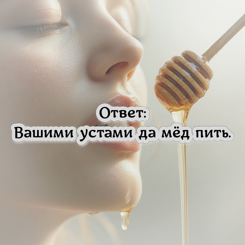 Вашими устами да мёд пить