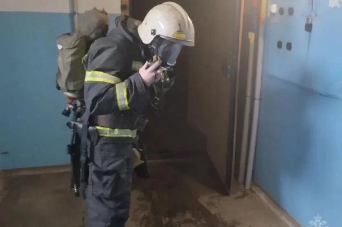    Возгорание произошло в квартире на третьем этаже.