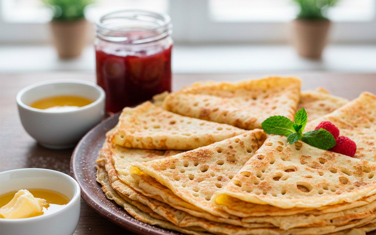 Ажурные заварные блины (на кипятке и кефире) Дмитрий Петров📷
