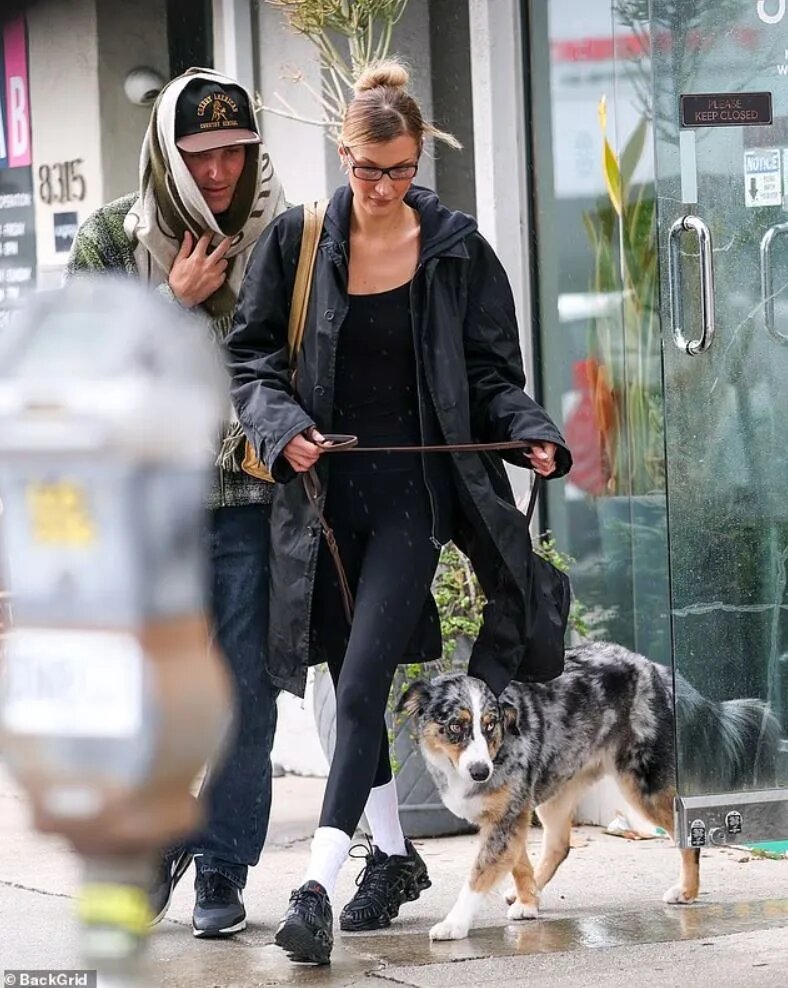    На фото: Белла Хадид выходит из наркошопа в Лос-Анджелесе / dailymail.co.uk