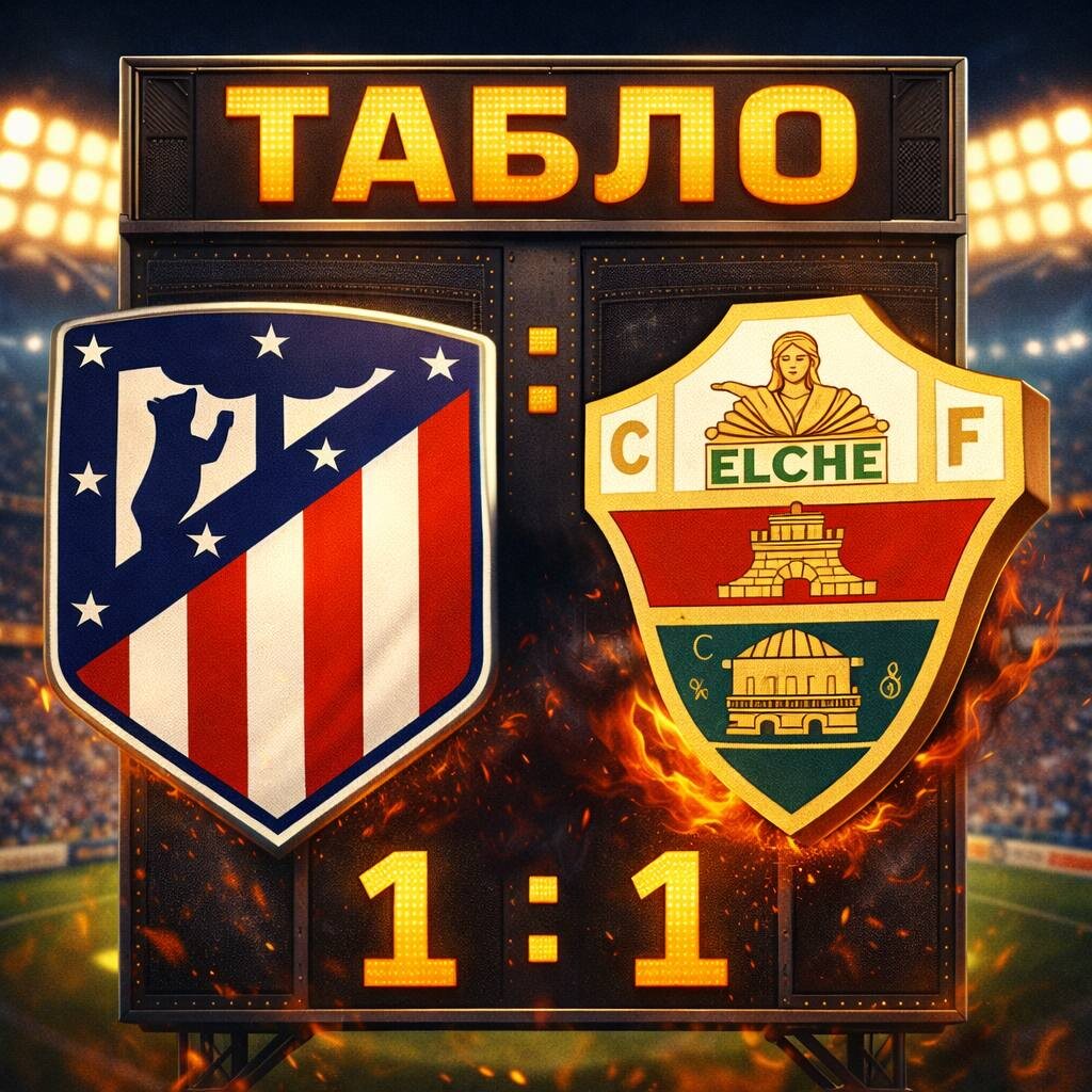 Атлетико vs Эльче  20.02.2026 23:00