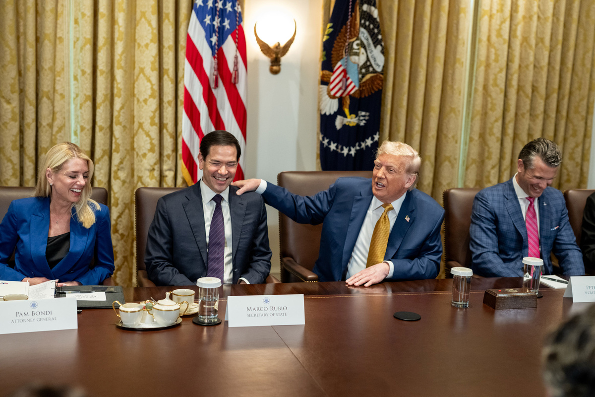    США Марко Рубио и Дональд Трамп 2025