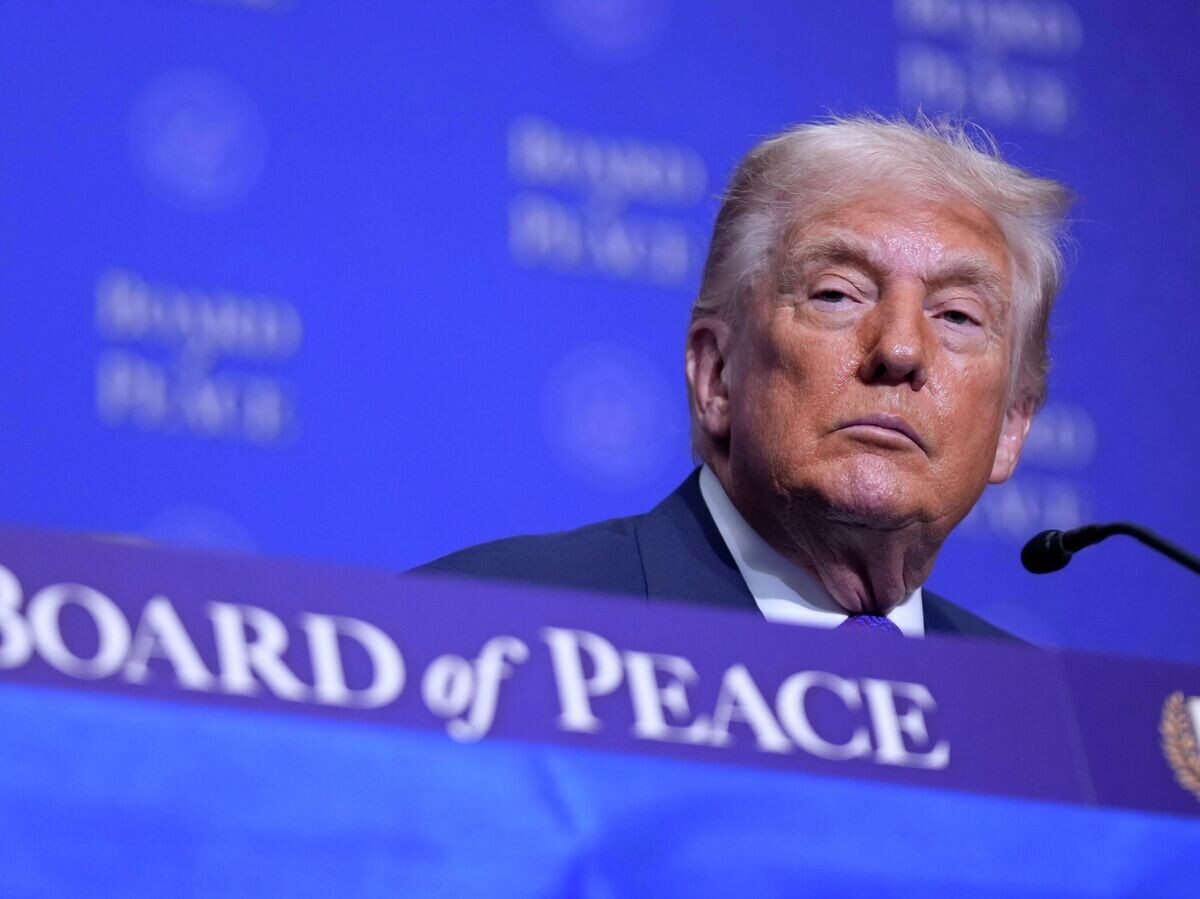    Президент США Дональд Трамп выступает на саммите "Совета мира" в Вашингтоне | © AP Photo / Mark Schiefelbein