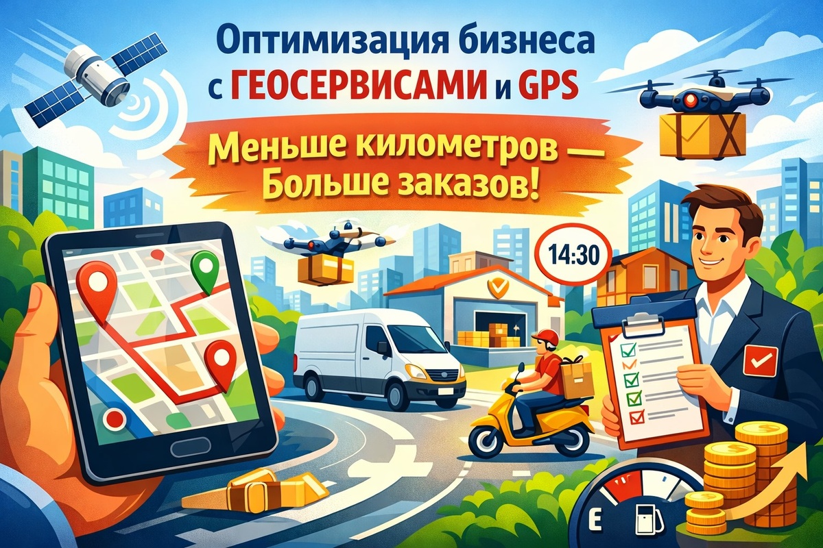 Как оптимизировать рабочие процессы с помощью геосервисов и GPS