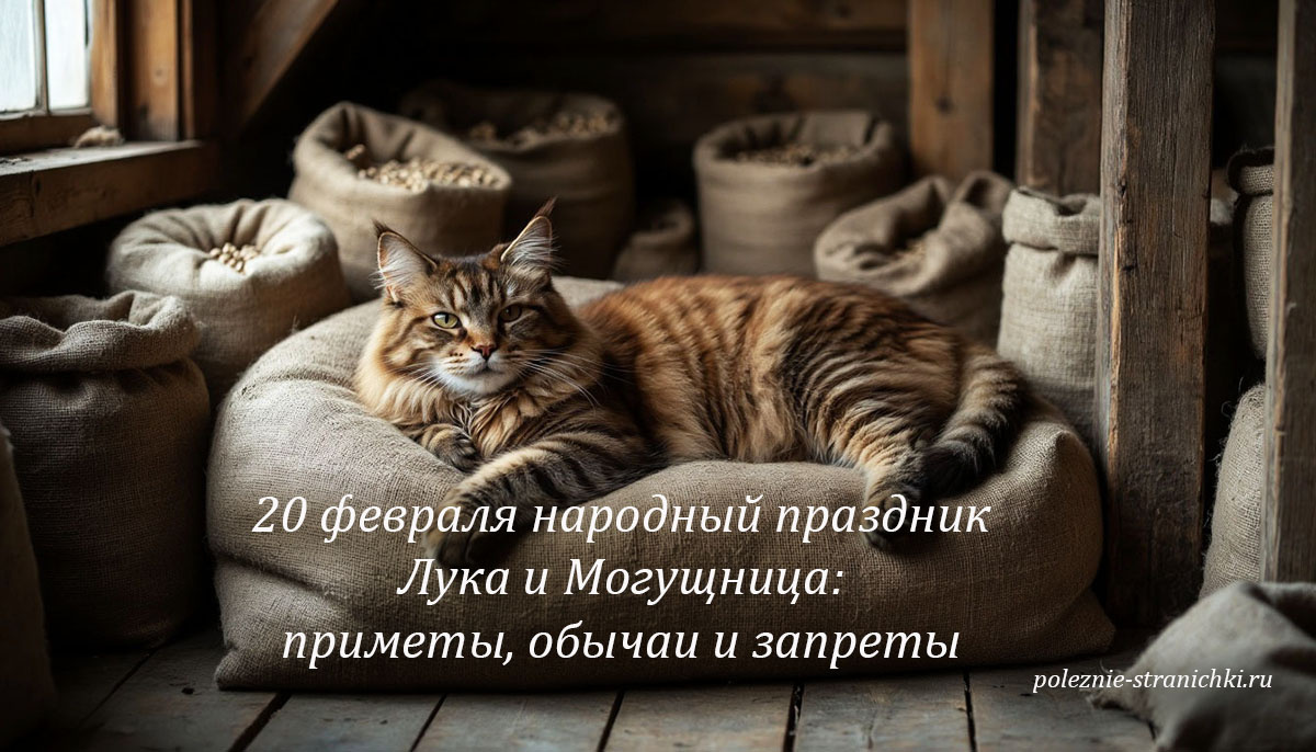 20 февраля народный праздник Лука и Могущница: приметы, обычаи и запреты