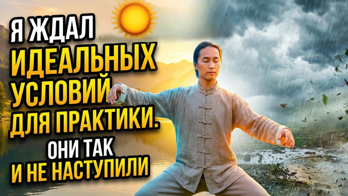 Я ждал идеальных условий для практики Цигун. Они так и не наступили