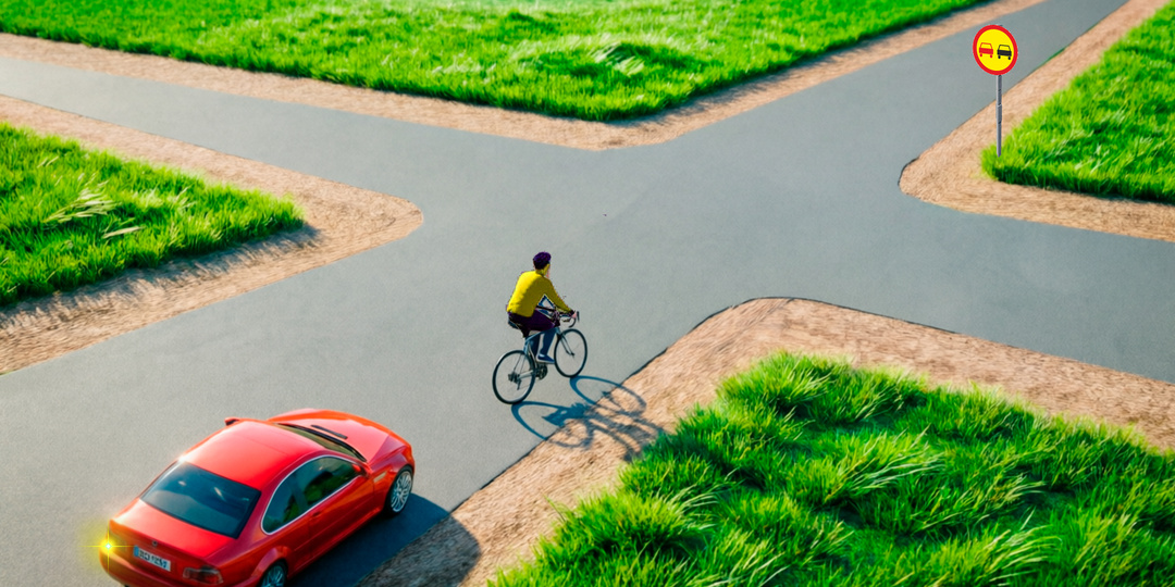 Разрешается ли водителю автомобиля обогнать велосипедиста?