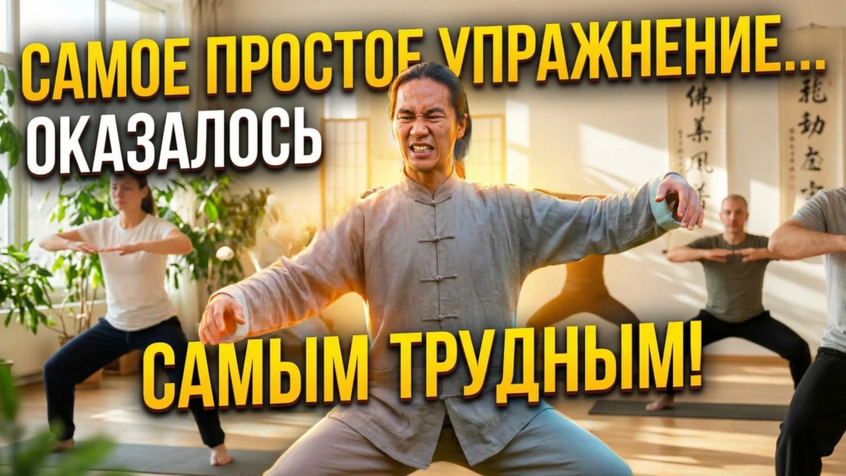 Самое простое упражение цигун оказалось самым трудным