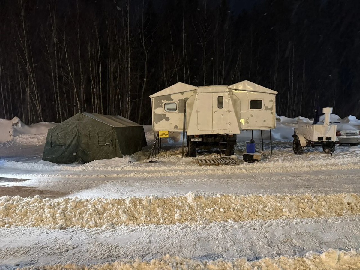    Ярославская область трасса М-8 пункт обогрева