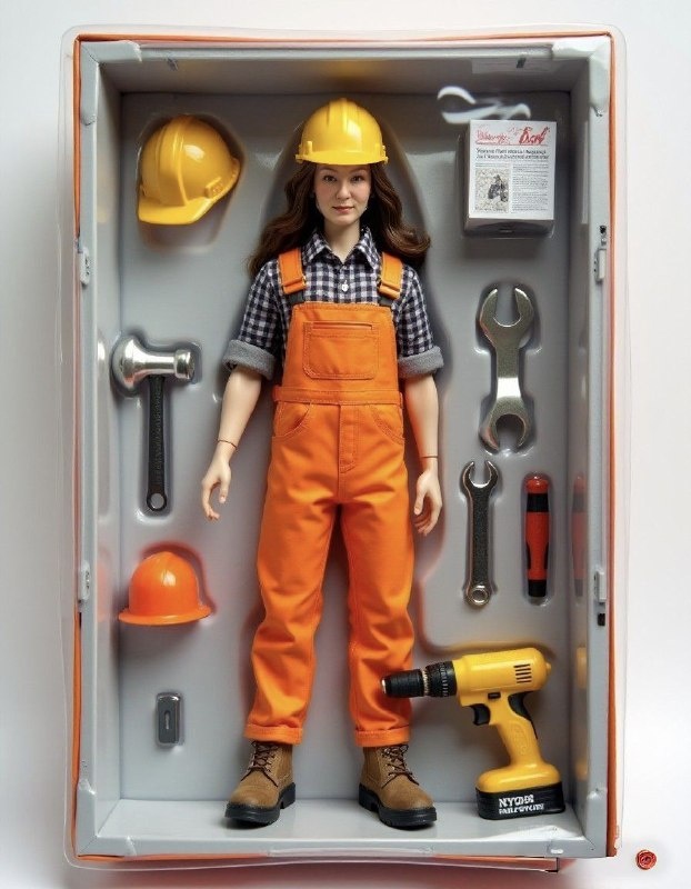 Картинка хоть и с атрибутами монтажника на стройке, она в красках передаёт "многорукость" моего прошлого. Работала я инженером ПТО в строительстве.