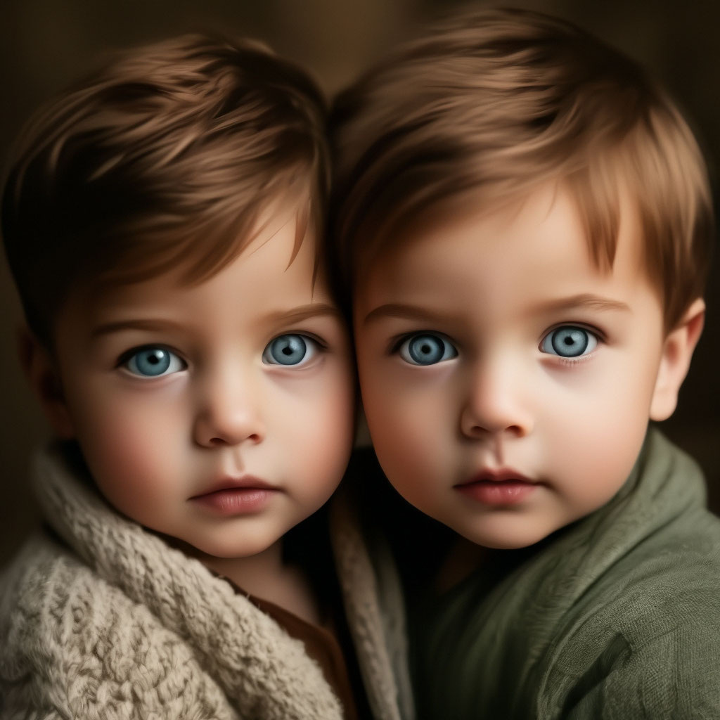 Фото из соцсетей. Близнецы.