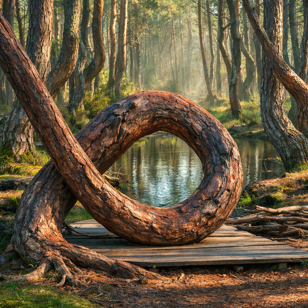 Тайна танцующих деревьев на Куршской косе 