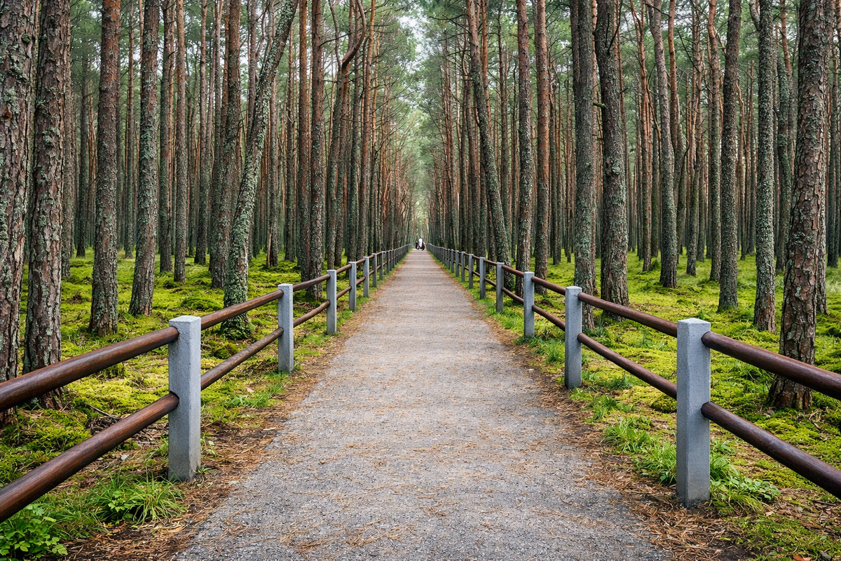 Тайна танцующих деревьев на Куршской косе 