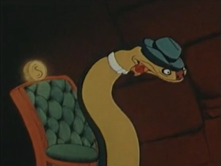 Кадр из мультфильма «Скорая помощь», 1949 год, режиссер Ламис Бредис