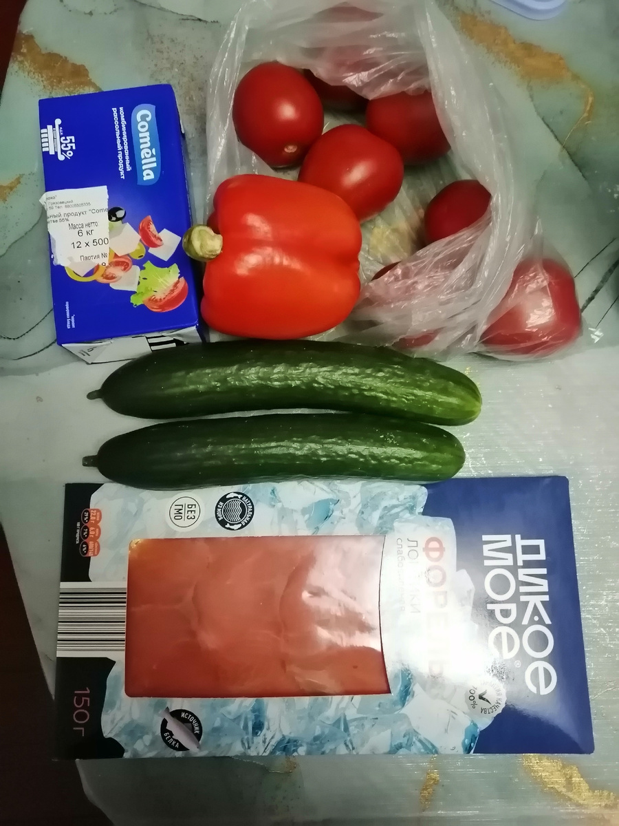 Овощи для салата 