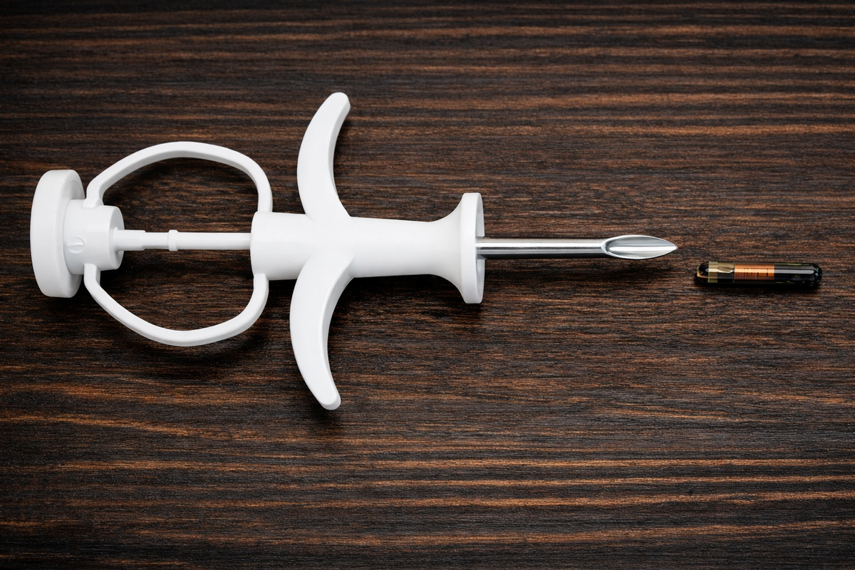 Транспондер (электронный микрочип) и инжектор