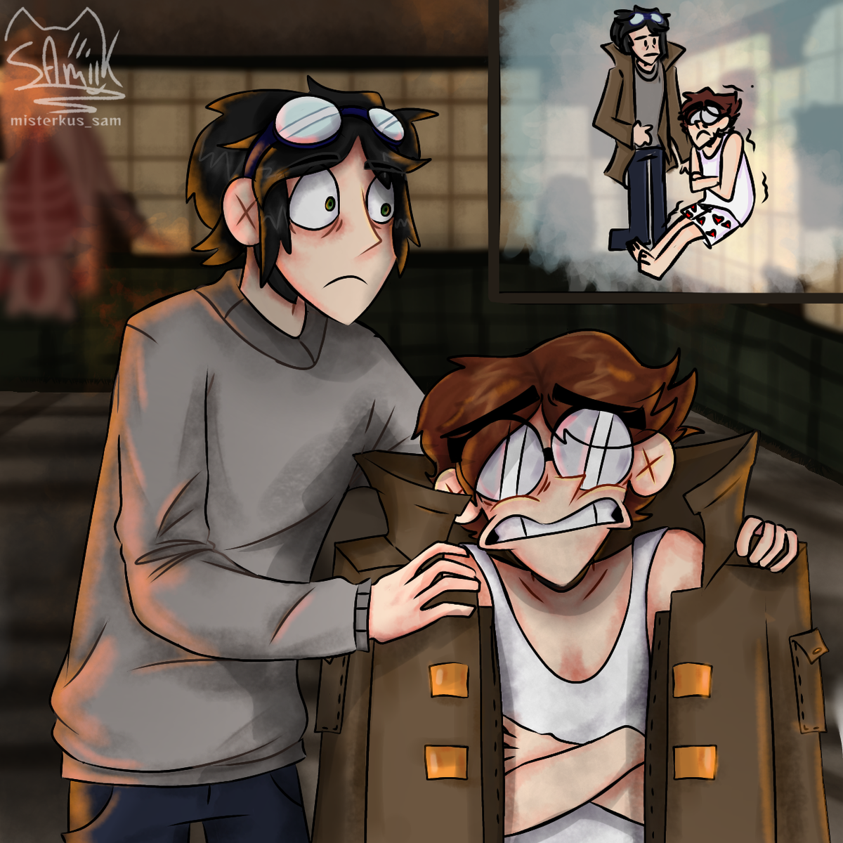 Из страшилки "Крысиное поле" где Линч нашел Джона ,ну а я добавила изюминки 