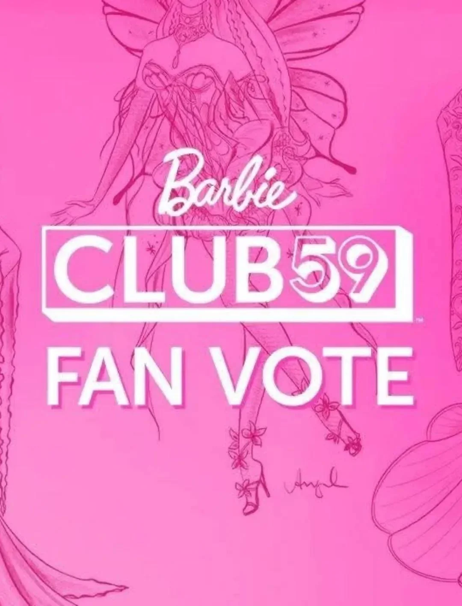 Barbie Club59 2025 Fan Vote Art by Angel Kent, Mattel 