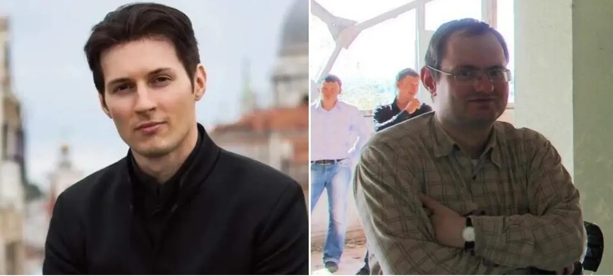 Павел Дуров (слева) и Николай Дуров (справа)