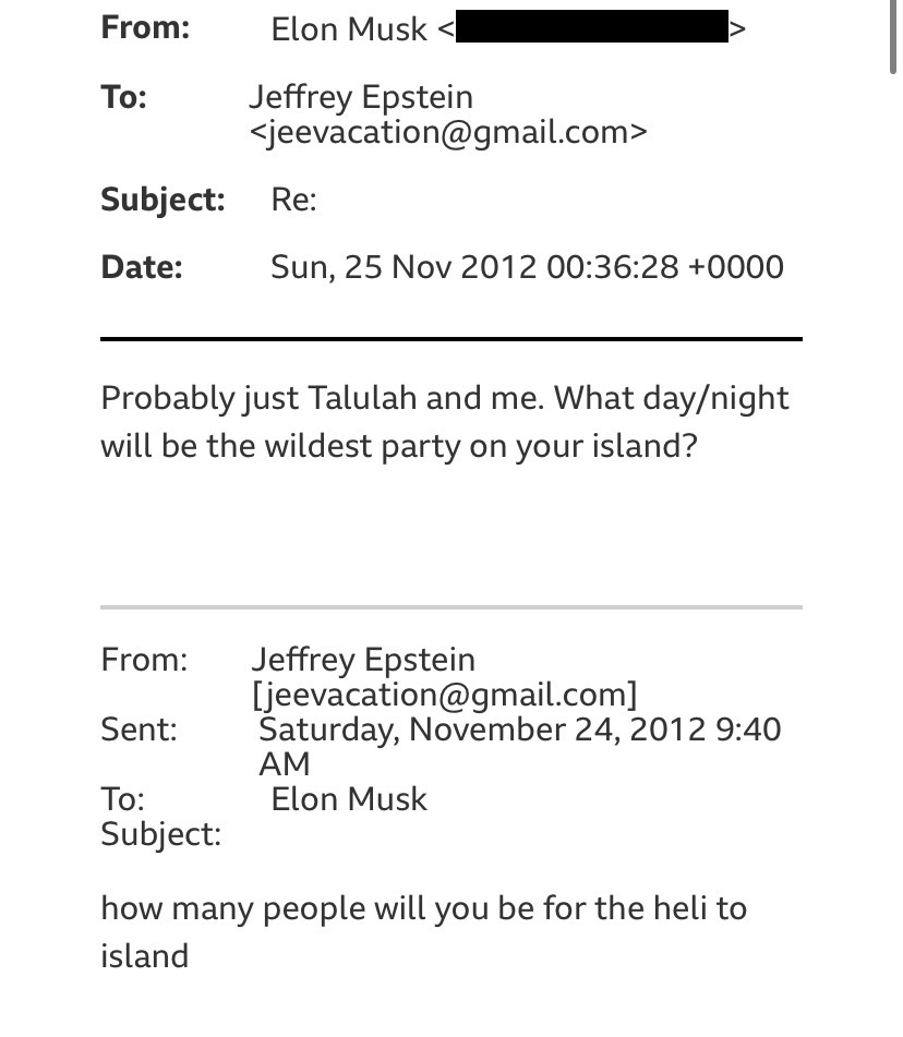 Электронное письмо Илона Маска Эпштейну, в котором он уточняет, когда именно пройдет вечеринка