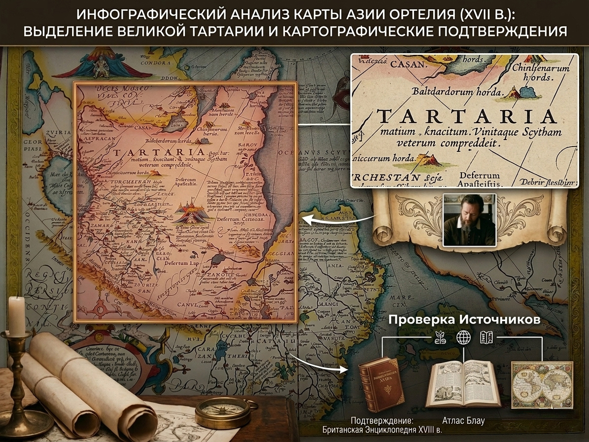 Анализ карты Ортелия. Обратите внимание на детальную прорисовку границ — так не обозначают необитаемые пустоши.
