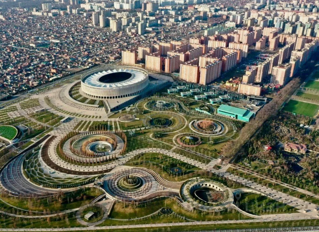 Вид на парк Галицкого сверху