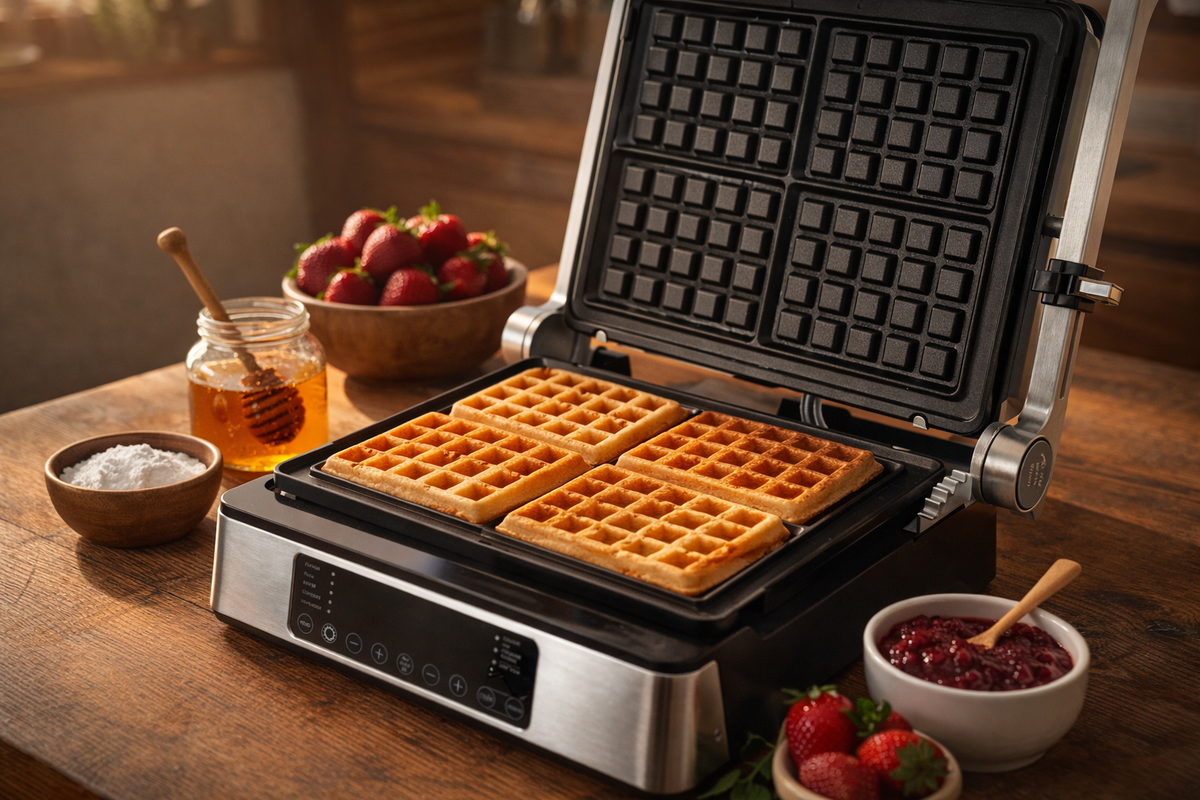 Вафли на электрогриле
