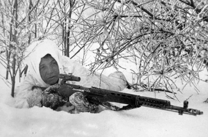 Использование карабина на фронте. Фото: guns.club