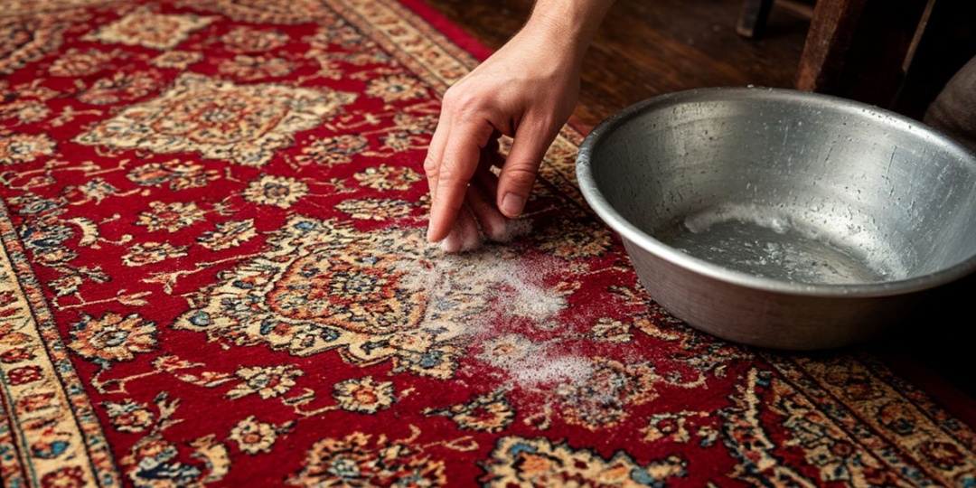 Всего 1 ложка на таз — и ковер как новый: вся многолетняя грязь сошла за 15 минут