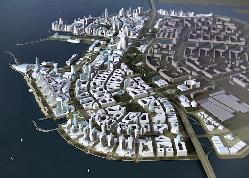 Проект освоения территории намыва Васильевского острова