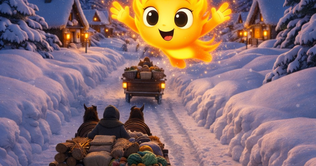 Сказка про Огонёк, который зажигал в сердцах надежду