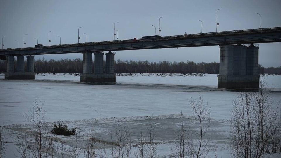    Обь. Февраль. Вид с набережной. Источник: "Толк"