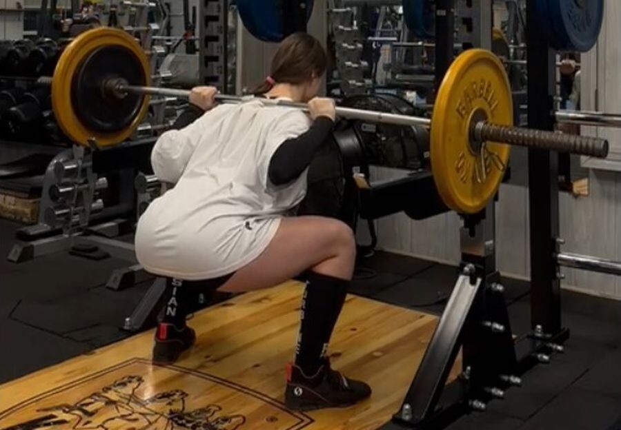 Разминка на тренировке