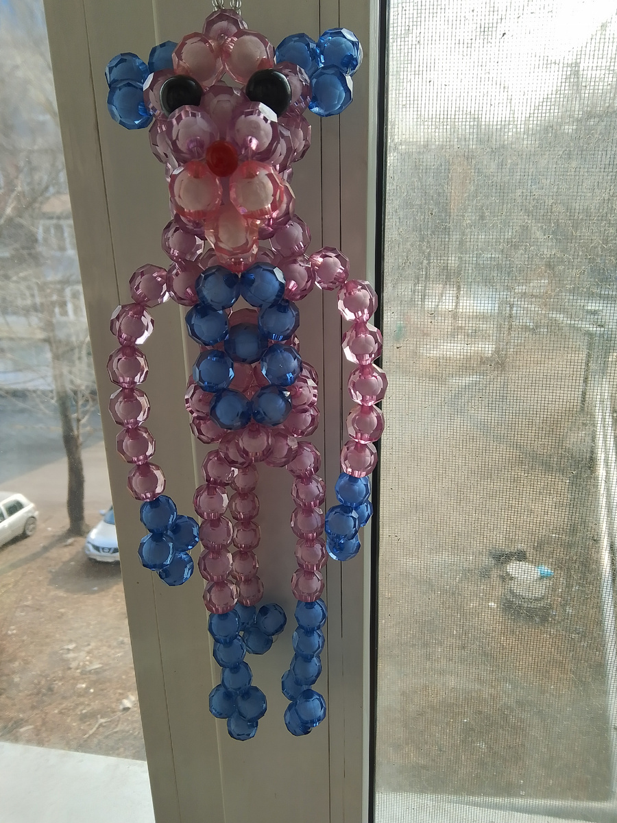 Розовая пантера. Это одна из первых игрушек которая я тогда сделала