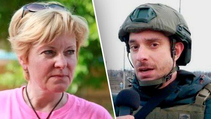 Татьяна Десятова и Андреа Лучиди. Обложка © kprf.ru, © Telegram / L'Altra Faccia dell'Impero