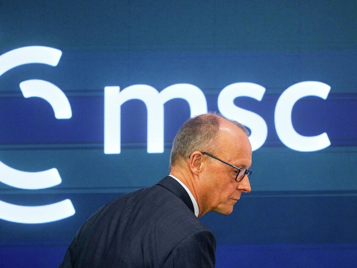 Канцлер Германии Фридрих Мерц на Мюнхенской конференции по безопасности | © AP Photo / Michael Probst